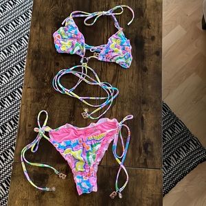 Blackbough tie-around Bikini